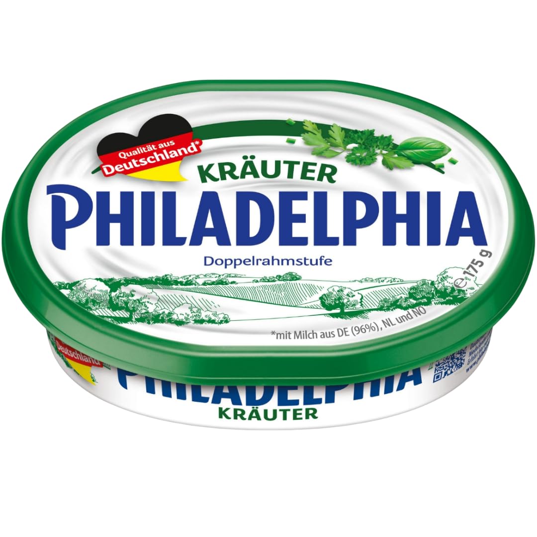 Mit Pufai Grocery, Philadelphia Frischkäse Kräuter Kräuterkäse Frischkäse 175 gramm x 4 STÜCK [Frischegarantie]