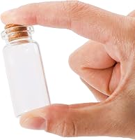 Kingrol 100 db 10 ml Mini Üveg Palack Parafa Dugóval Kívánságüveg Fűszertartó Esküvő Parti Dekoráció 3
