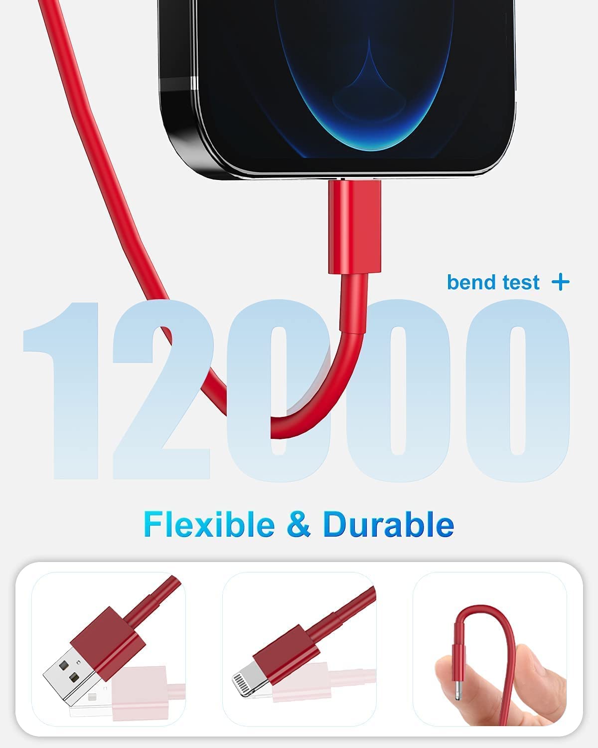 Amazon.co.jp: 4本パック [Apple MFi認証] Apple充電ケーブル 1