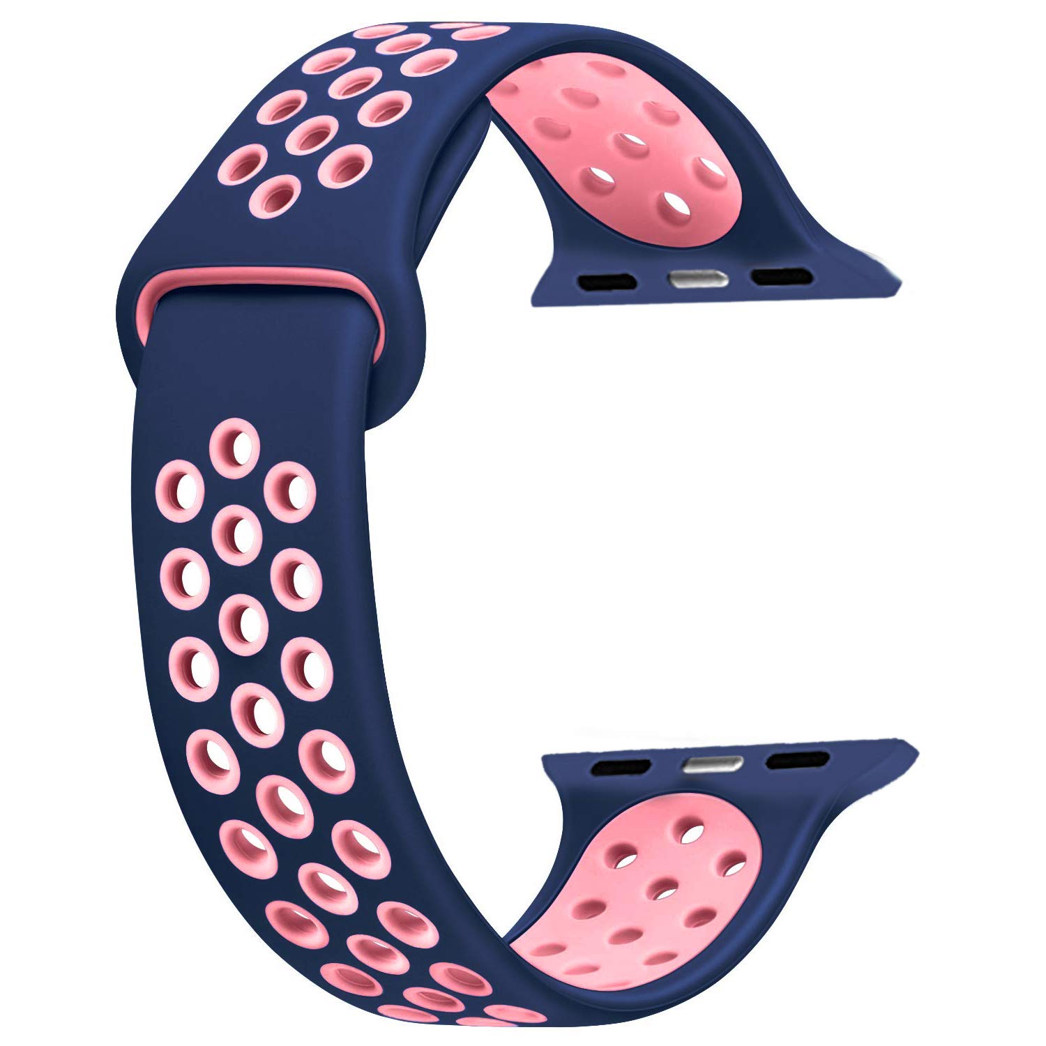 CaseUp Apple Watch 1 42mm, CaseUp Silicone Sport Band Gök Mavisi