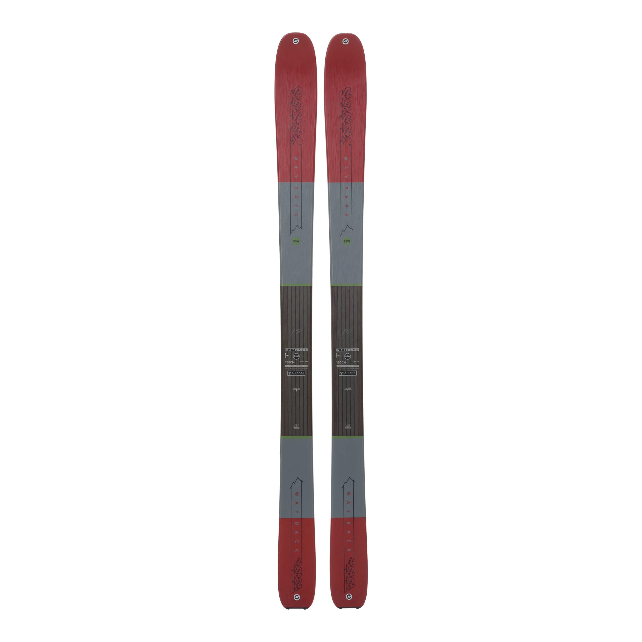 K2 Wayback 89 Womens Skis, 160