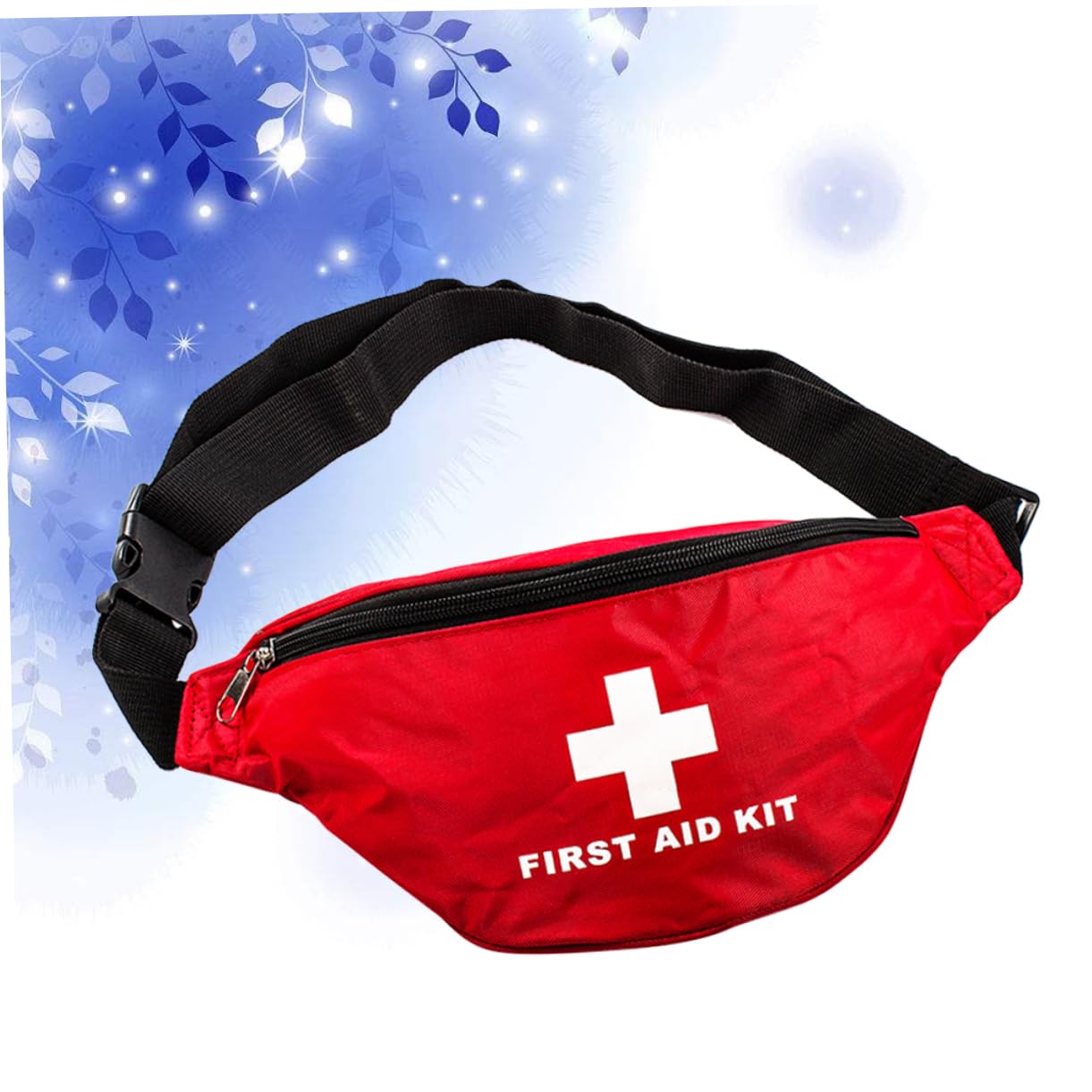 Beavorty 1Pc First Aid Waist Bag Emergency Pouch for Outdoor Use Portable First Aid Kit with Belt Keep Supplies and Dry for Hiking and Camping