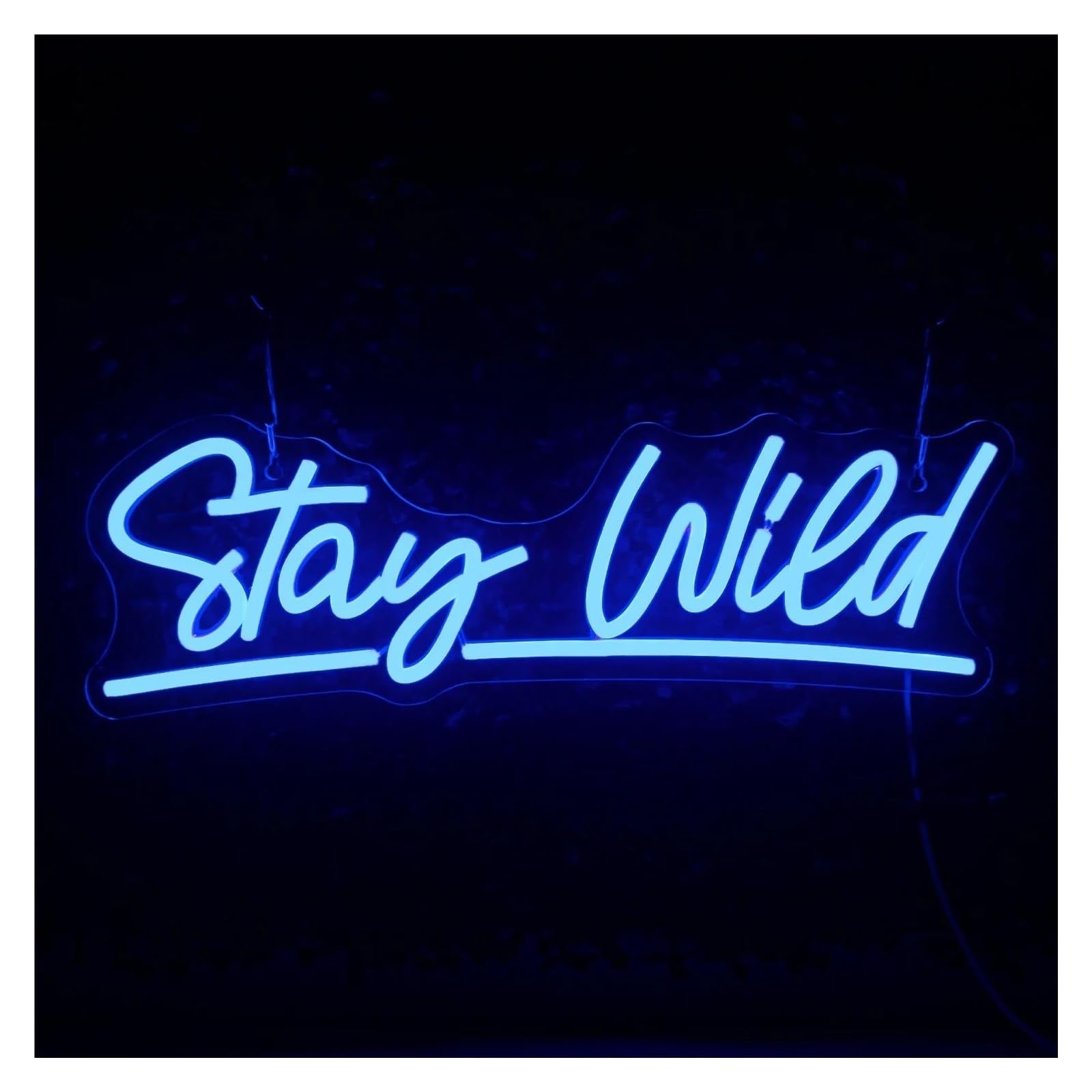 Insegna al neon "Stay Wied" Cool per insegna al per neon per alimentazione per dimmerabile, per camera da letto, negozio, bar, decorazione parete per feste 16 cm × 42