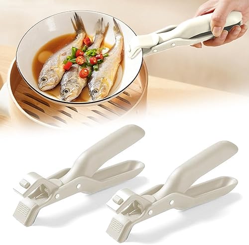 Miniatura 9 de Clip de silicona antideslizante con aislamiento térmico antiquemaduras, clips multifuncionales antiquemaduras, clip de agarre para plato de plato J