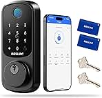 DESLOC Door Lock B200, Keyless Entry Door Lock, Locks for Front Door, App Control, Touchscreen Keypad, 12-Month Battery, IP54