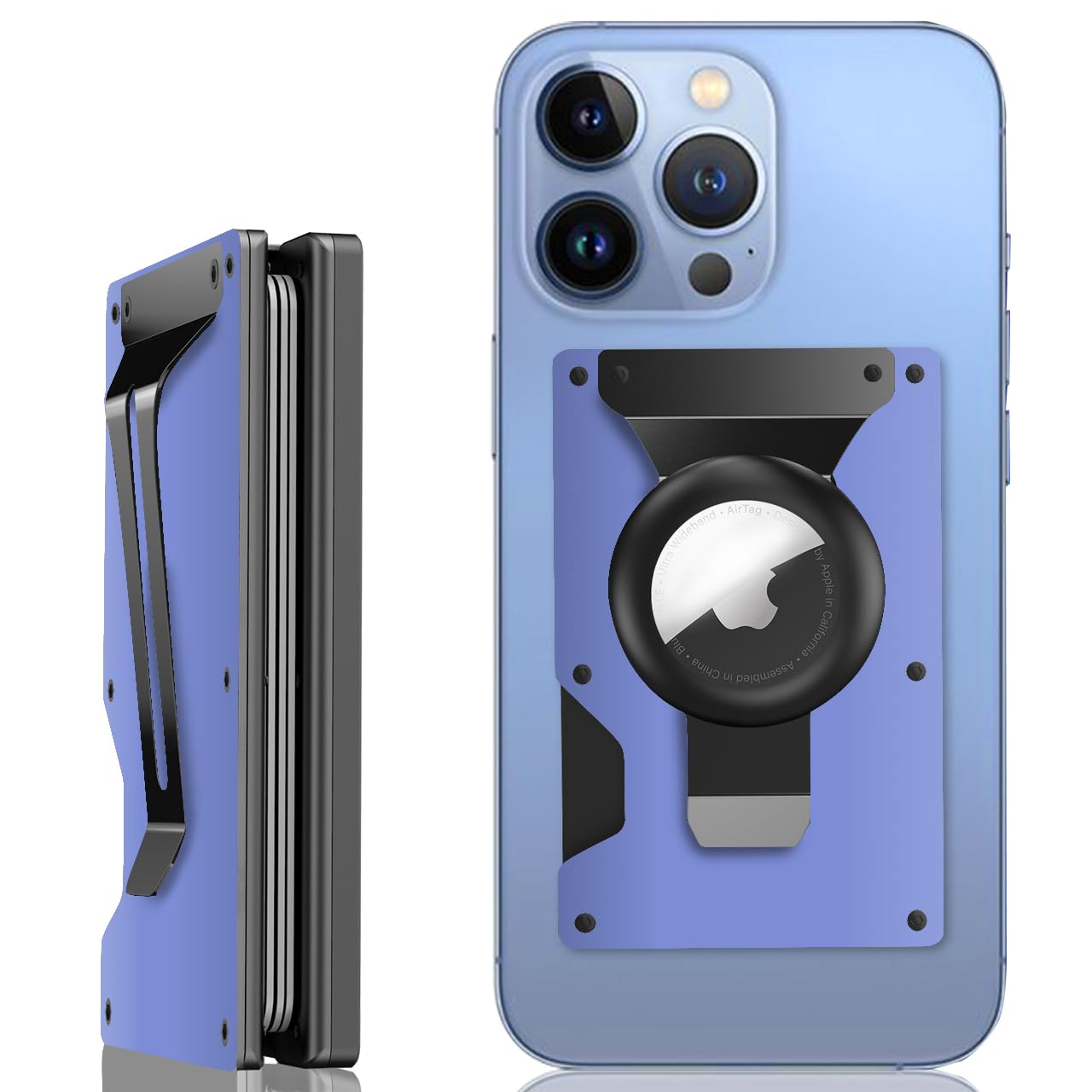 Zeeker for Magnetic Wallet with Airtag Holder & Money Clip for iPhone 16/15/14/13/12 Series,15-Card Holder, Upgrade with iPhone Wallet,RFID Blocking