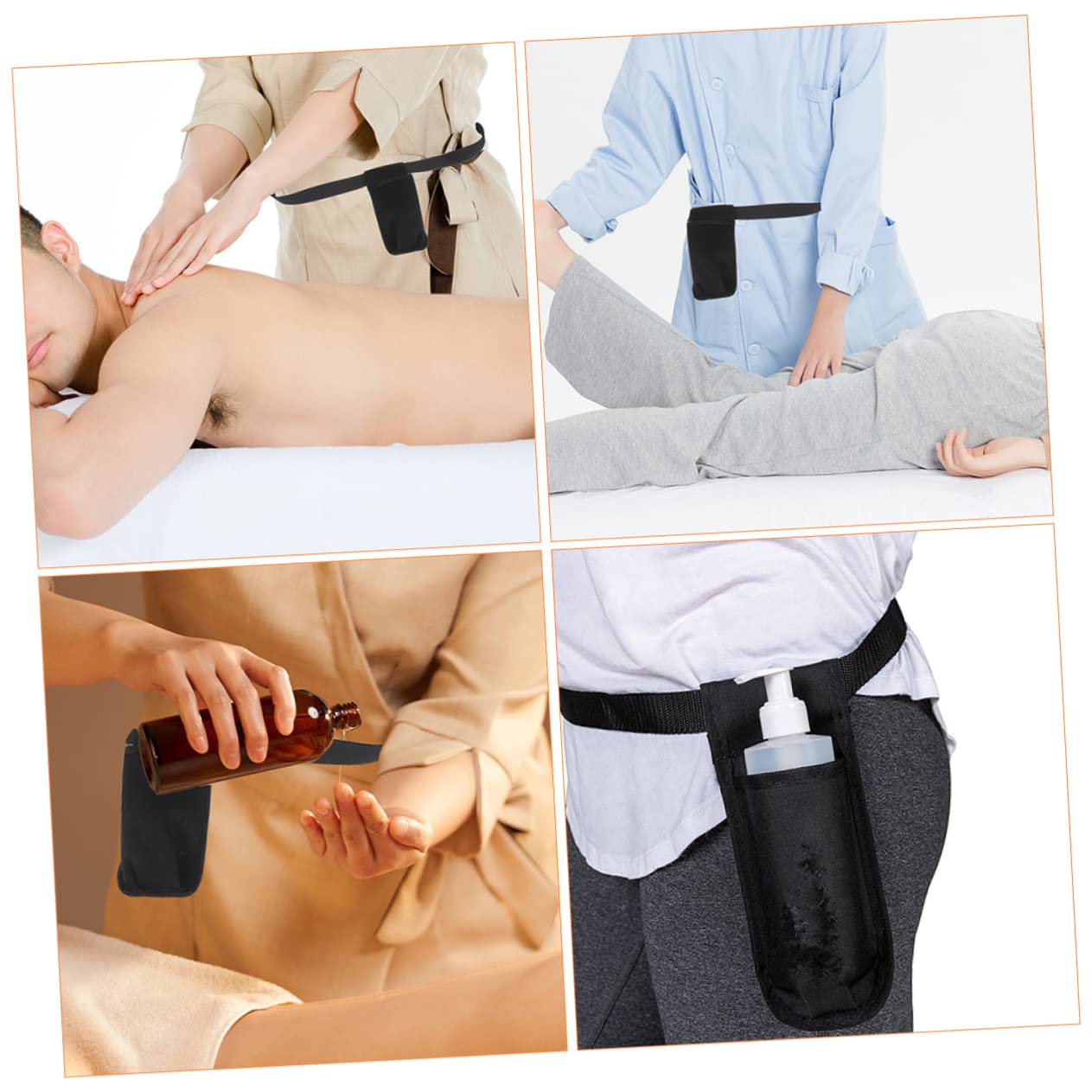 UPKOCH 2 Stück Bauchtaschen für Massagegeräte aus Neopren mit Verstellbarem Taillenband Praktisch zum Tragen von Ätherischen Ölen bei Massageanwendungen