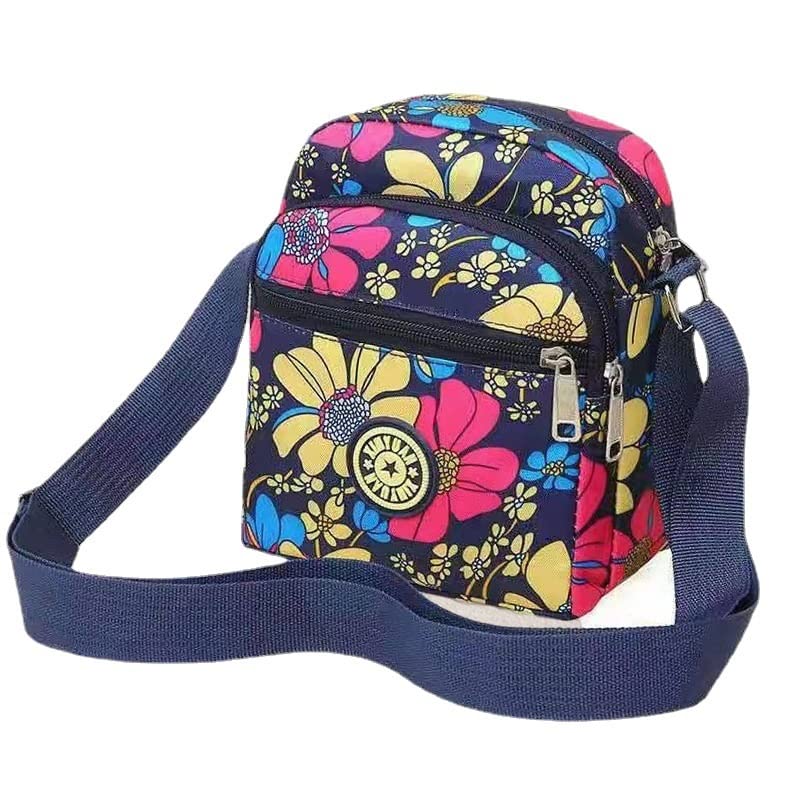 Image of MOMISY Women Mobile Messenger cellphone Bag Ladies Nylon Shoulder Cross Body Long Strap for College, Outing, Travelling, Work