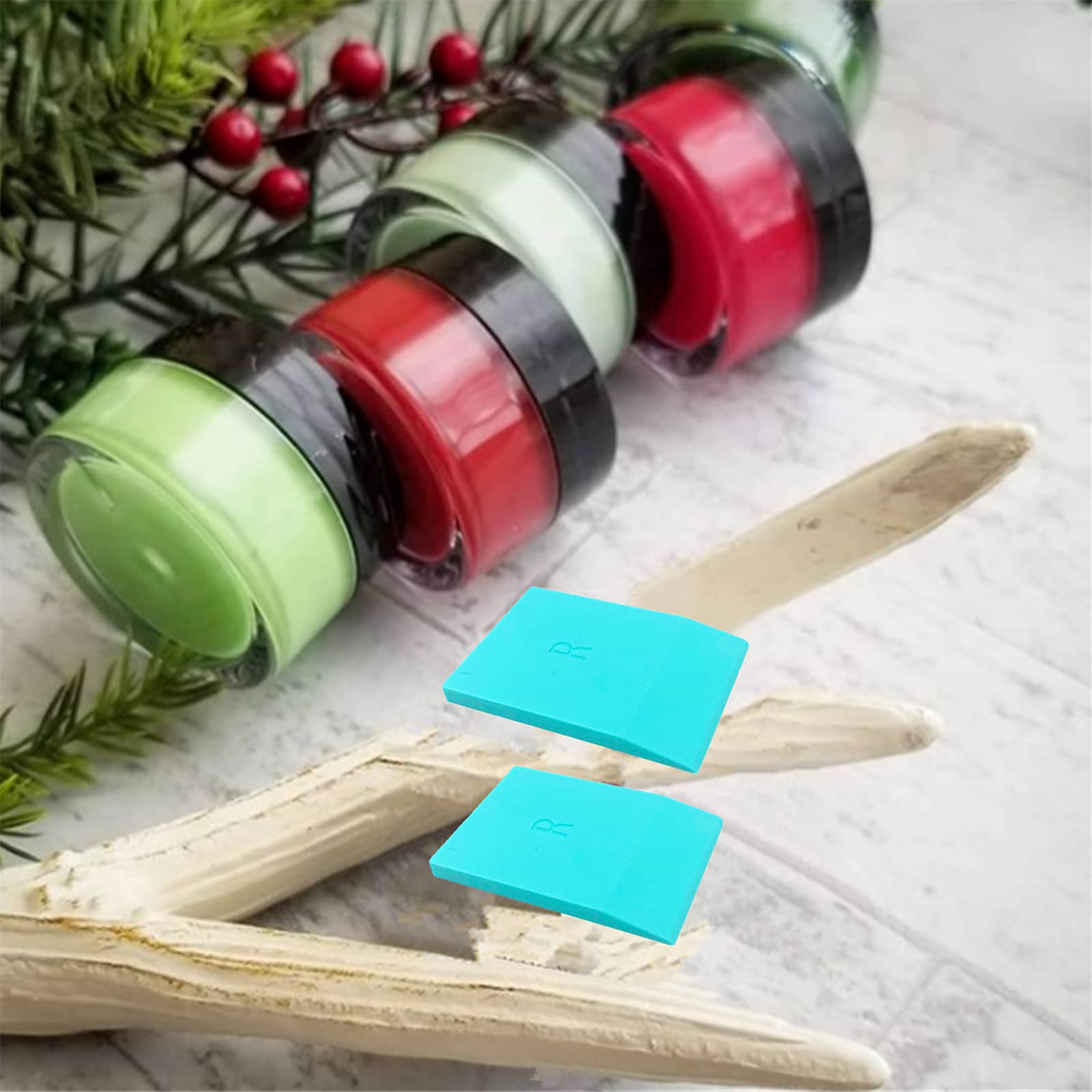 JAJADO Chalk Paste Paint Green, Spring Screen Printing Mesh Stencil Paint Ink Mesh Transfers Paste Supplies, Silk Screen Stencils Paste Painting on Wood Chalkboard Paint Transfer DIY Home Decor