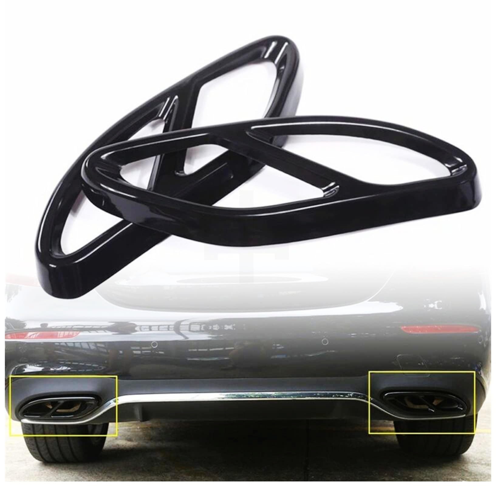 Car Silenciador Cubierta de silenciador trasero Para Benz Para CLA Class C117 2016-2019
