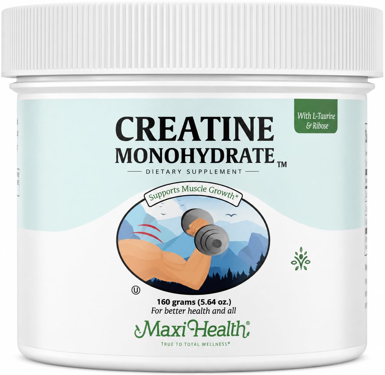 Maxi Health® Creatine Monohydrate Powder (30 Servings)