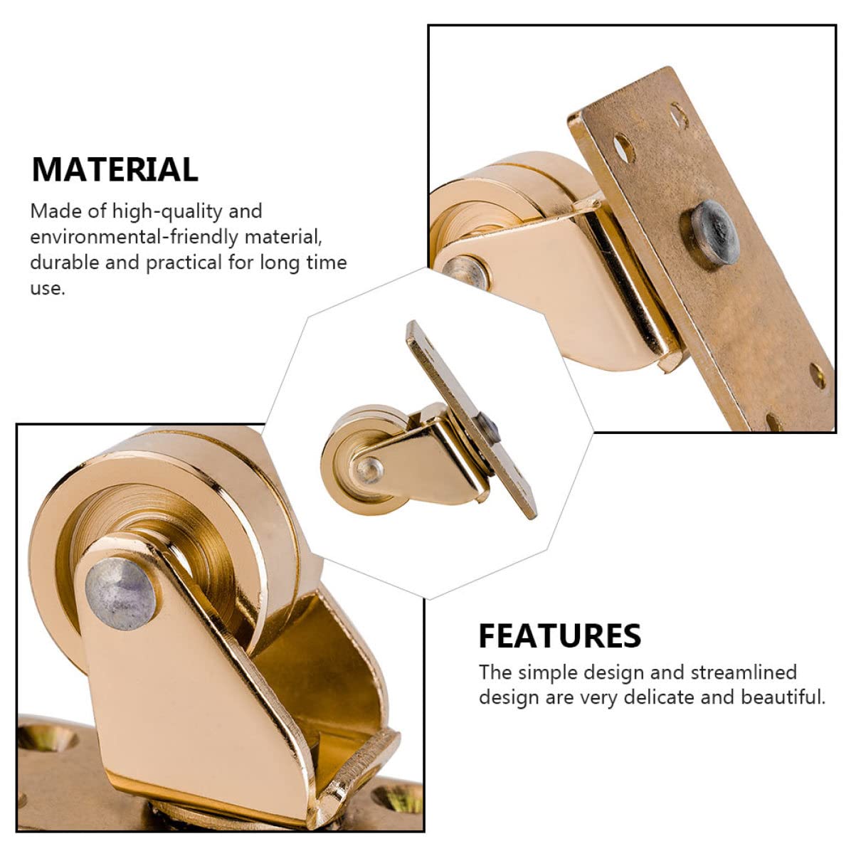 Vaguelly 1 Pz Ruote Girevoli per Pianoforte Set Accessori per Gambe per Pianoforte Ruotano di 360 Gradi Accessorio per Rotelle Pesante