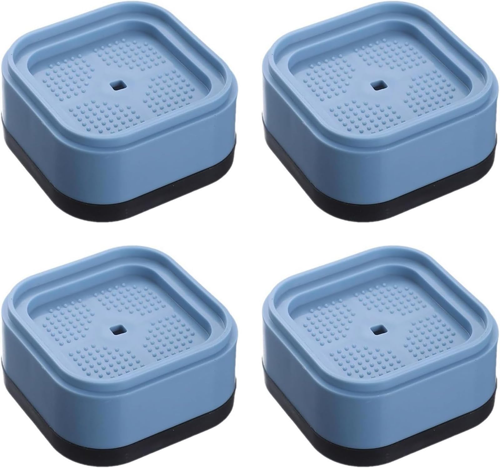 KIPSOME Furniture Risers, Adjustable Height Bed Legs, Floor Protection with Anti-Slip Pad, Stackable (Set of 4)