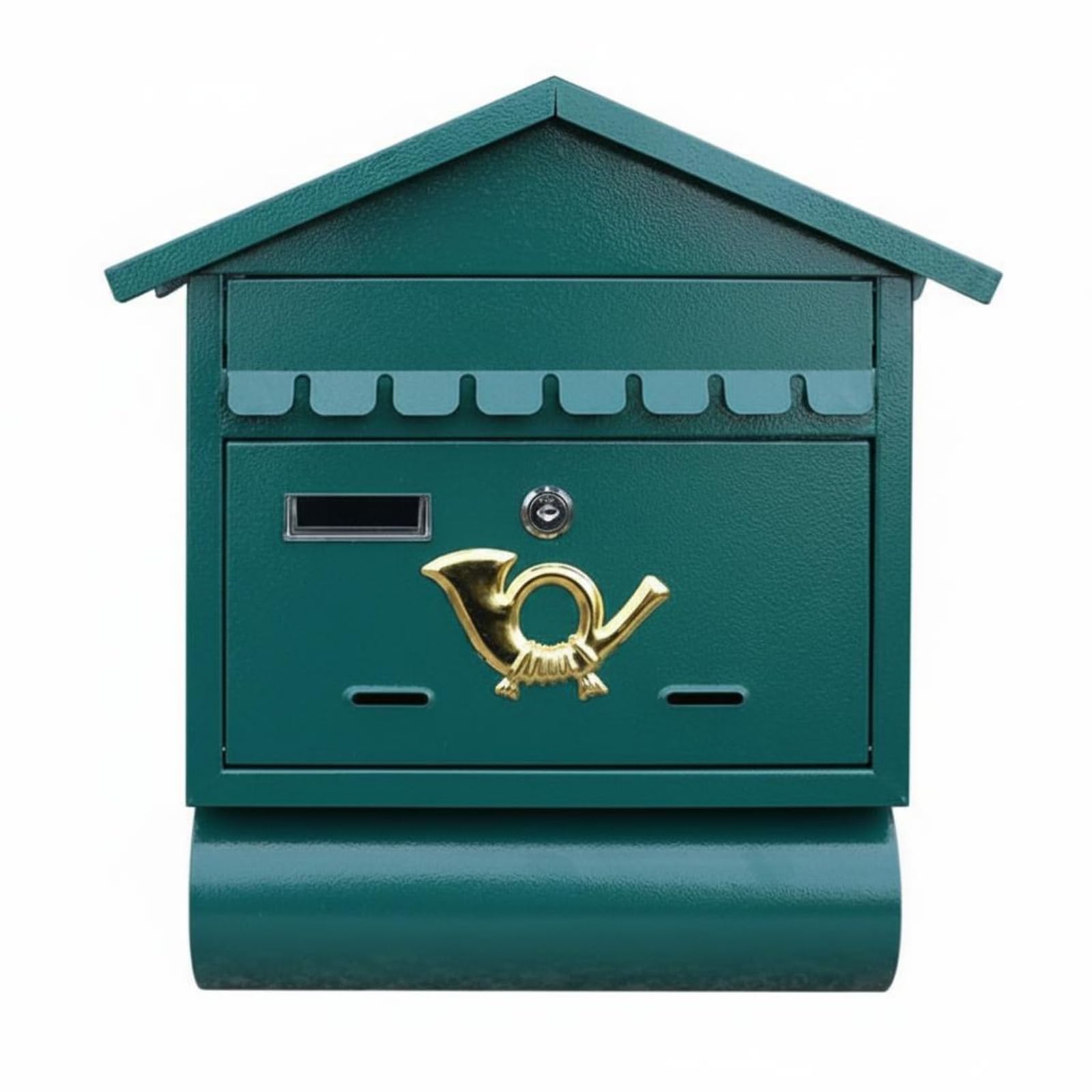 BNF®Lockable Wall‑Mounted Mailbox – Weather‑Resistant Powder‑Coated Metal Box – Green – Secure Front Porch & Apartment Delivery-image-27