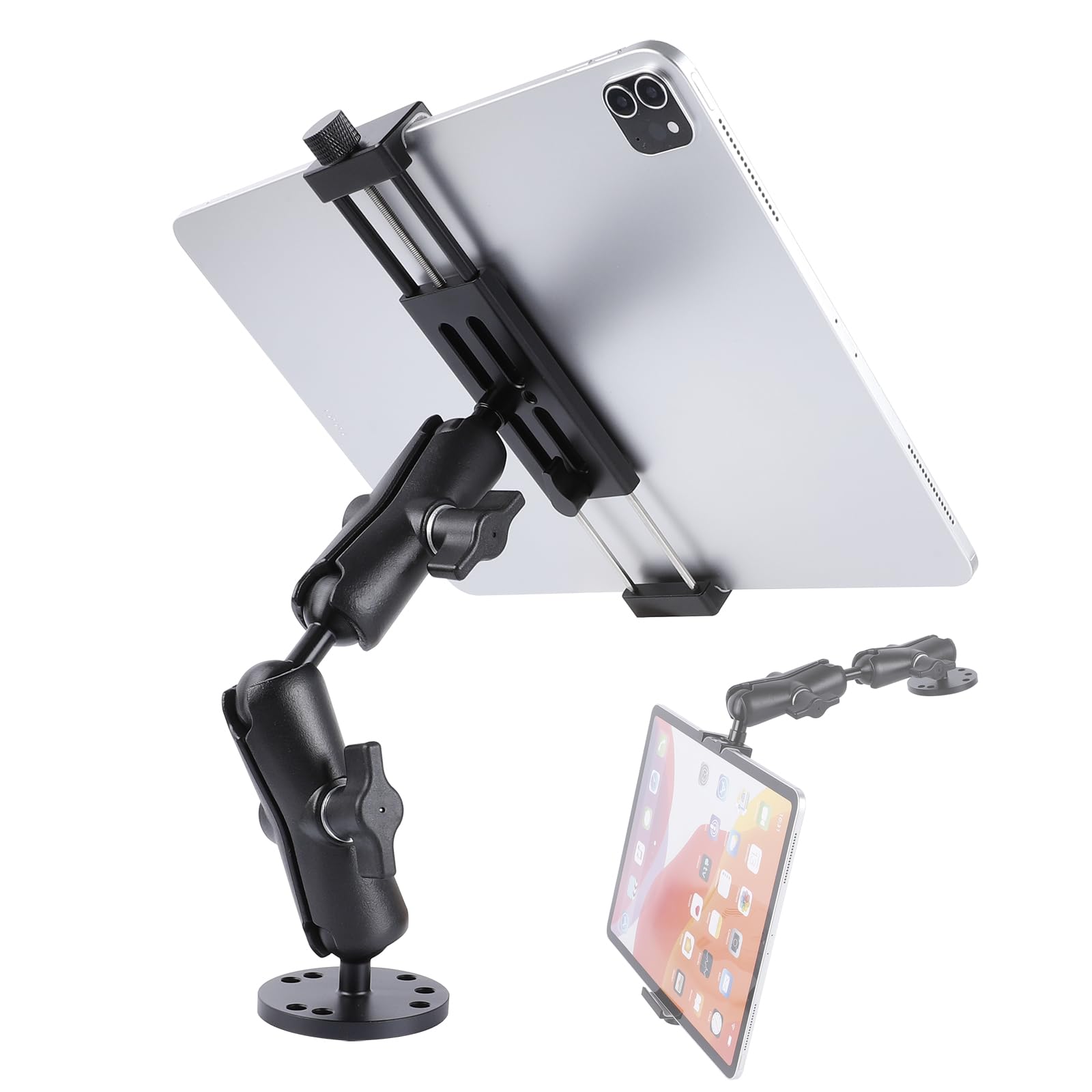 Ipad Stand Heavy Duty Drill Base Tablet Holder Car Mount