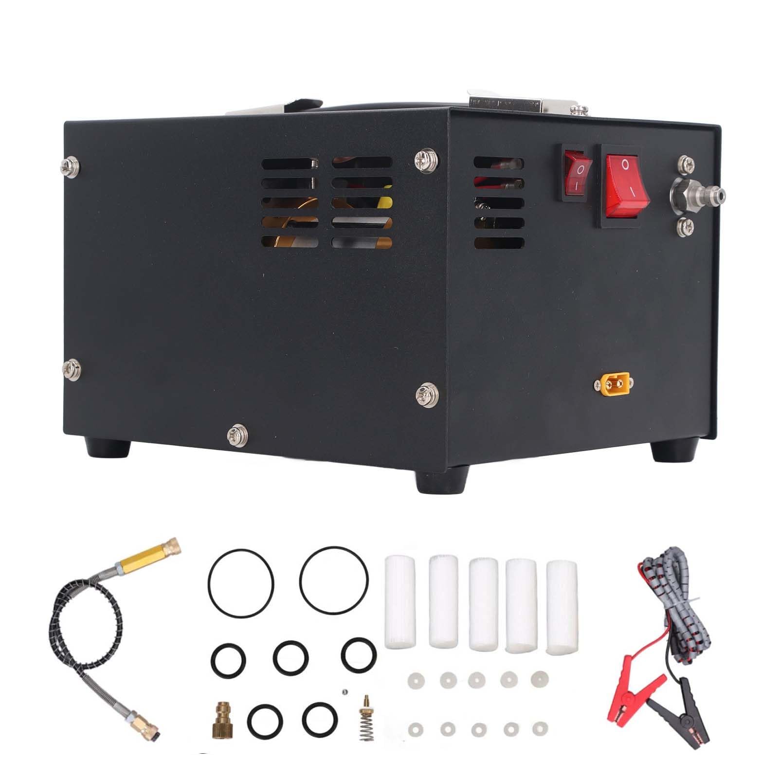 Compresor de Aire PCP DC12V de 30mpa con ventilador LED ajustable SEAFRONT 8