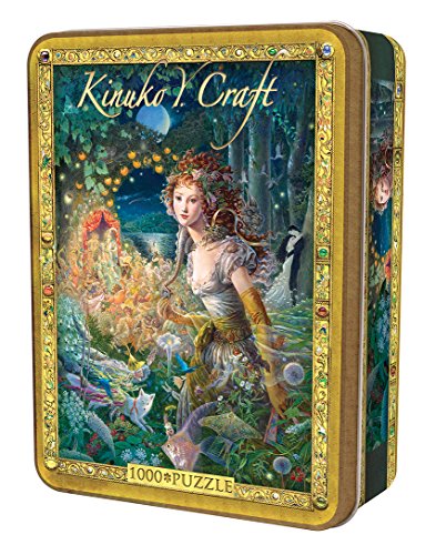 MasterPieces Wildwood Dancing - Woman Dancing 1000 Piece Tin Box Jigsaw Puzzle by Kinuko Craft