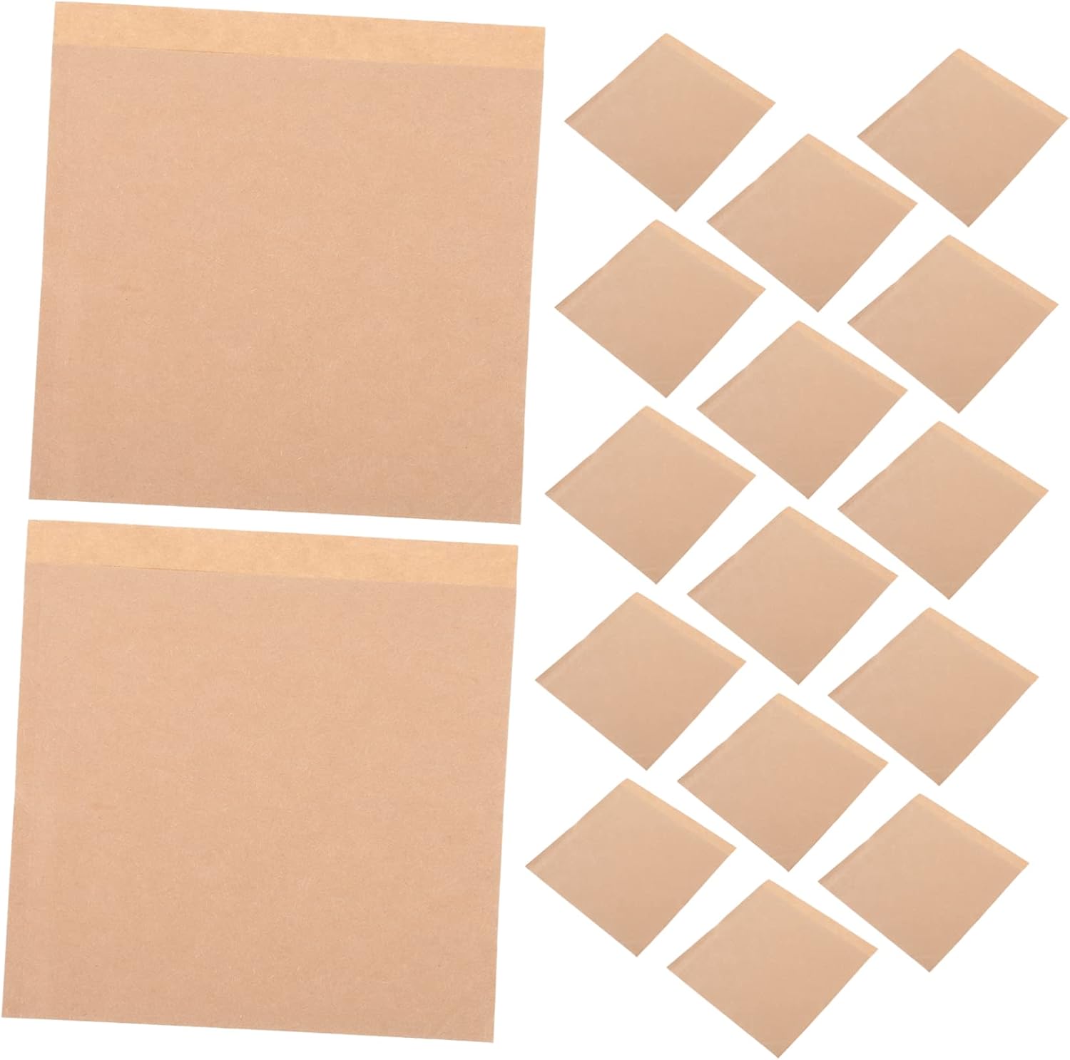 500pcs Capacity Kraft Paper Bags Paper Food Bags for Popcorn Toaster for Grilled Cheese