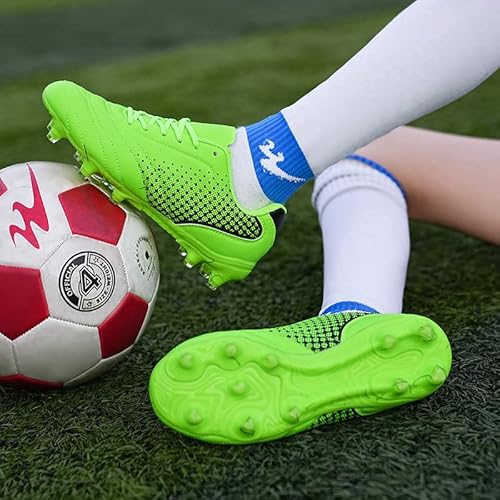 Lizrha Soccer Shoes For Boys Girls Soccer Cleats Boys Girls Kids Athletic Outdoor Football Shoes Youth Football Cleats Outdoor & Indoor Soccer Shoes Lightweight, Running & Training For Students #TOP6