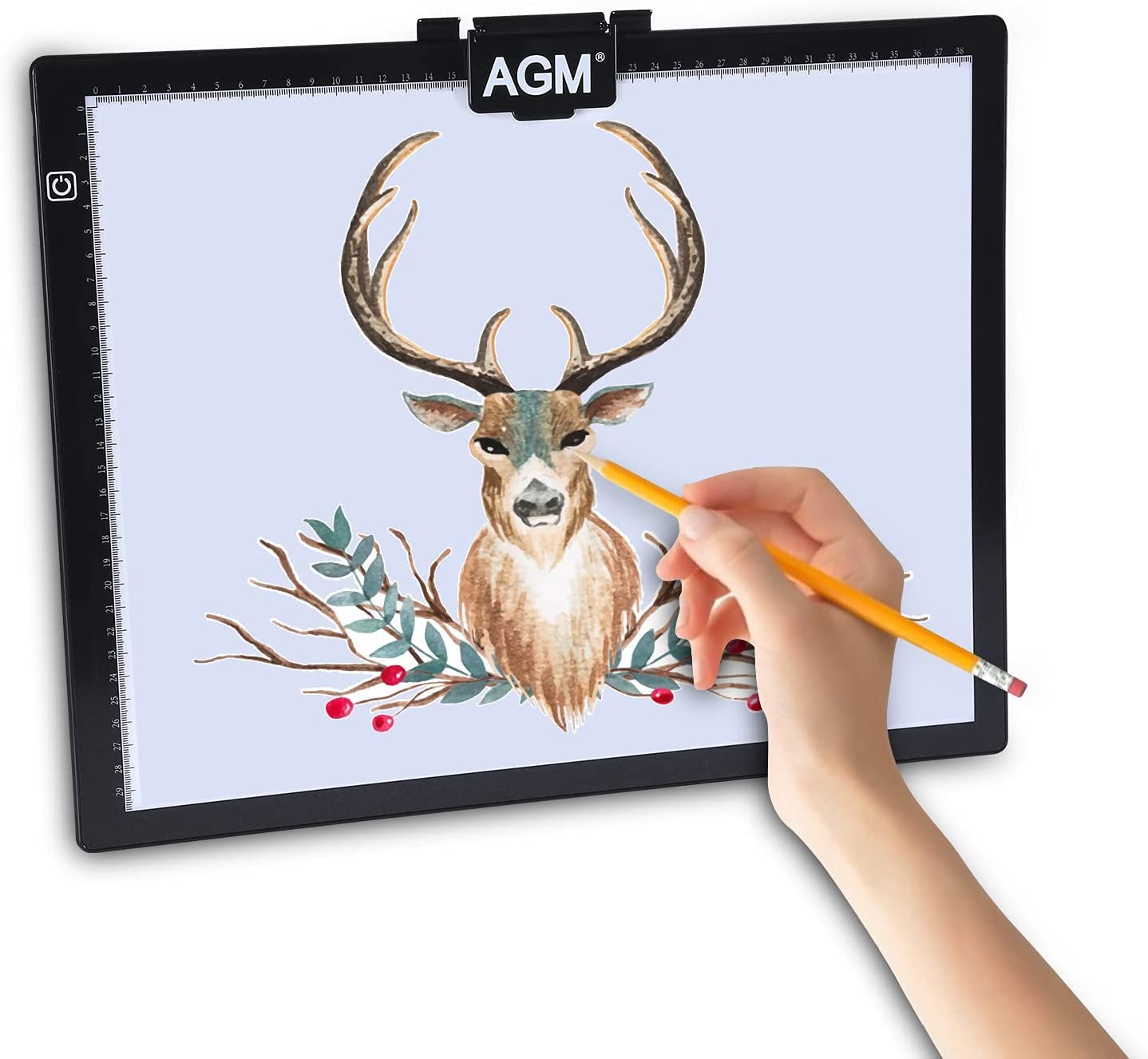 Tablette Lumineuse De Dessin A3/A4 Avec USB - Luminosité Réglable, LED Protection Des Yeux, Interrupteur Tactile, Pour Calque Et Création - 9