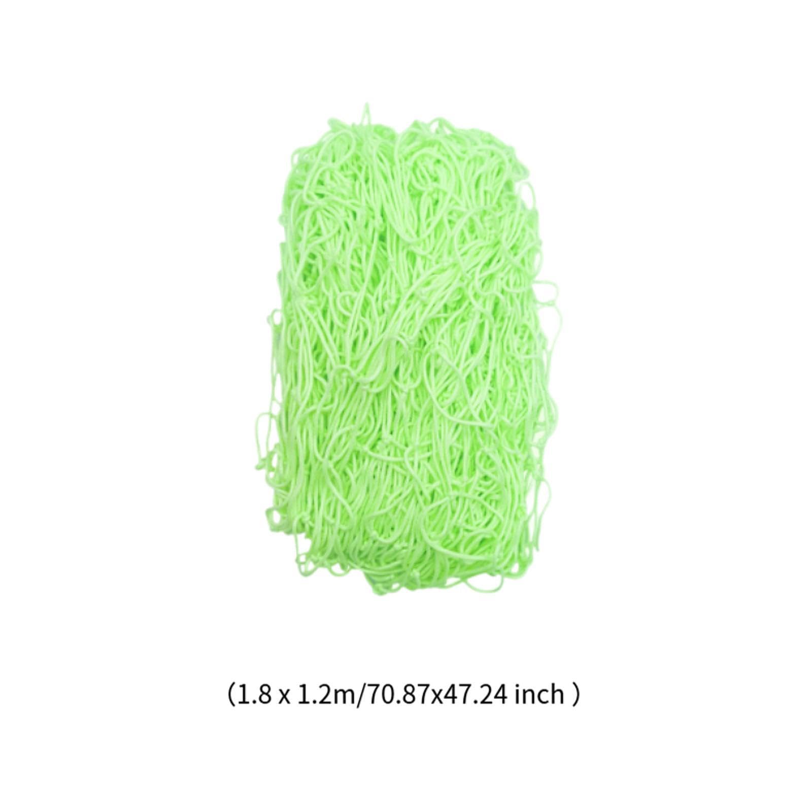 Vaveren Luminous Soccer Goal Net Football Backstop Lightweight Soccer Replacement Football Net for Game Training Outdoor Adults Kids, L