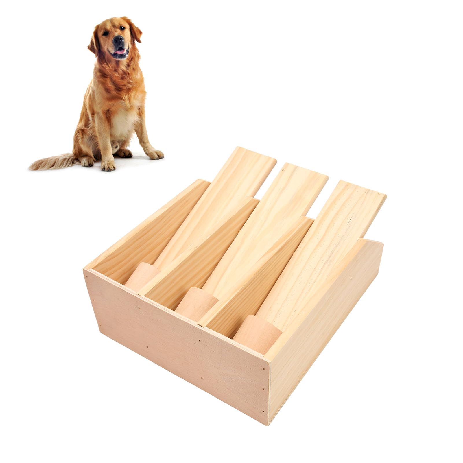 Gioco Puzzle per Cani in Legno Interattivo Giocattolo Educativo per Stimolazione Mentale Adatto a Cani Gatti e Piccoli Animali