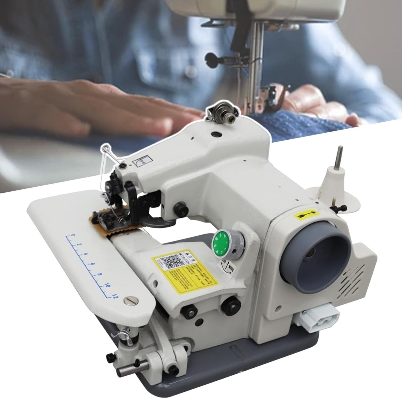 Machine à coudre électrique pour réparer un ourlet manqué grâce au point de chaîne tailleur