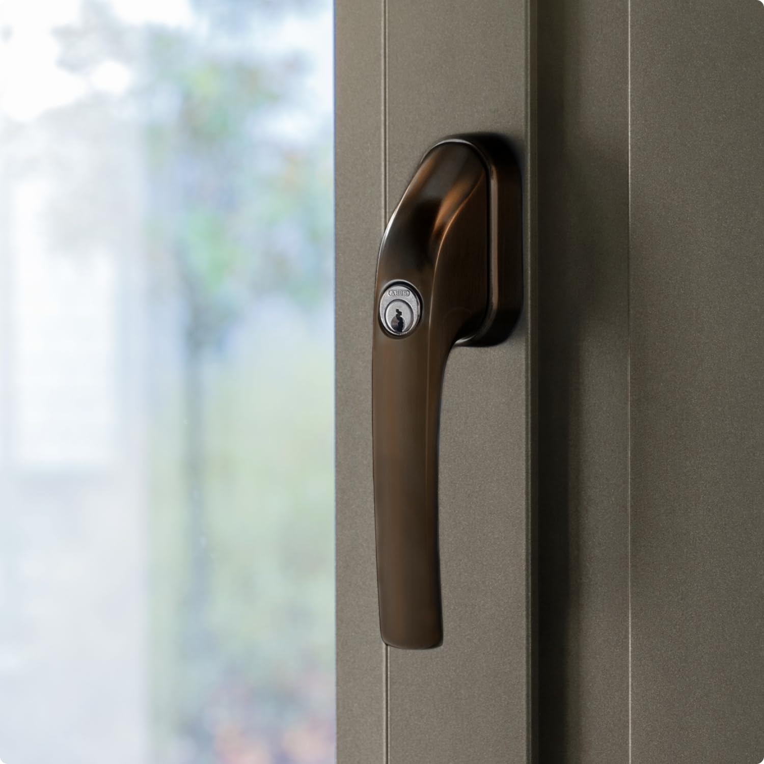 Abus FG300 AL0089 - Maniglia per finestra con serratura, colore: Marrone