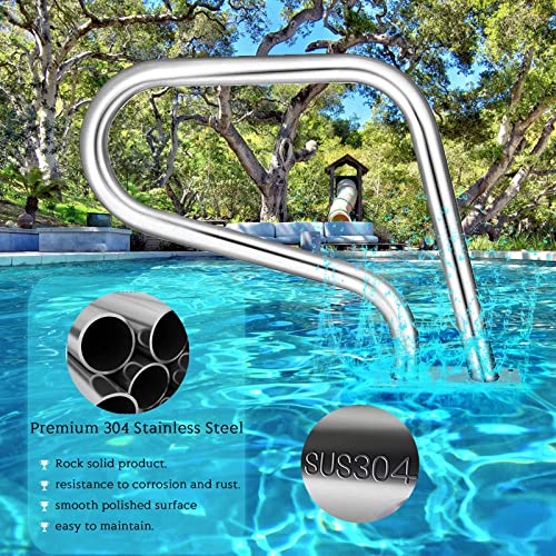 Barandal para piscina de acero inoxidable miniatura 5