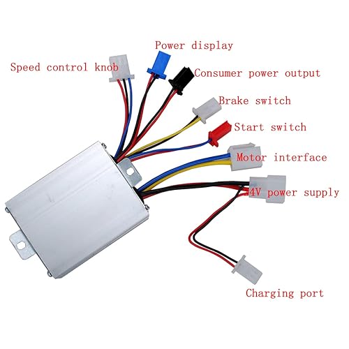 Miniatura 2 de DC24V 350W Kit controlador de motor eléctrico DC acelerador agarre para Go Kart Scooter motocicleta
