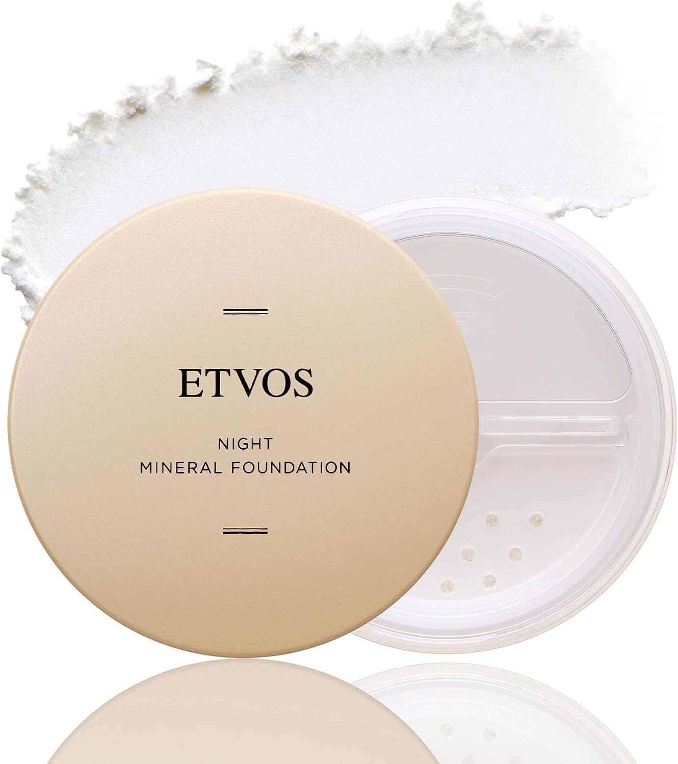 ETVOS(エトヴォス) ナイトミネラルファンデーション 5g (化粧下地 フェイスパウダー ツヤ 皮脂吸収 崩れ防止 つけたまま眠れる 敏感肌 ミネラル)