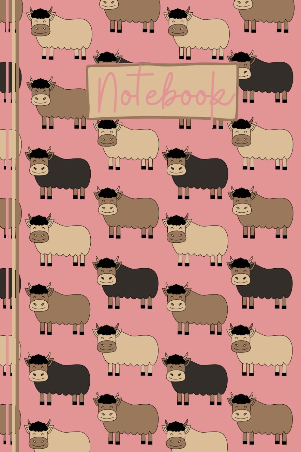 Highland Cow Notebook: Cute Highland Cow Lined Journal, The Perfect Novelty Highland Cow Gift for Anyone who Loves Cows and Highland Cattle - Pink