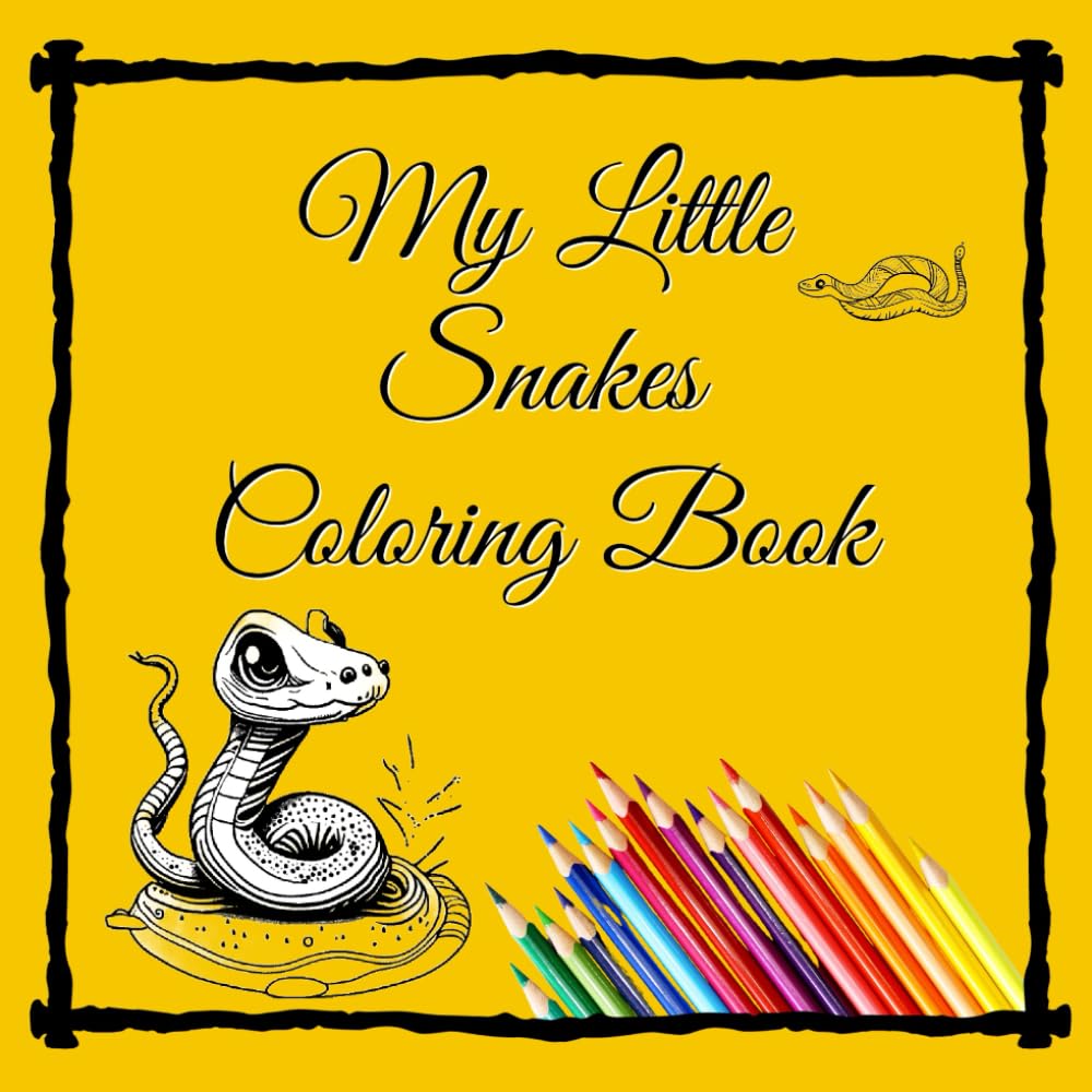My Little Snakes Coloring Book (Pocket Sized Creativity)