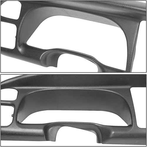 Miniatura 3 de DNA MOTORINGADN Automóviles ZTL-Y-0088 Instrumento Dash Cluster Bezel Recorte Reemplazo Compatible con 98-01 Dodge RAM 1500 2500 3500, Negro