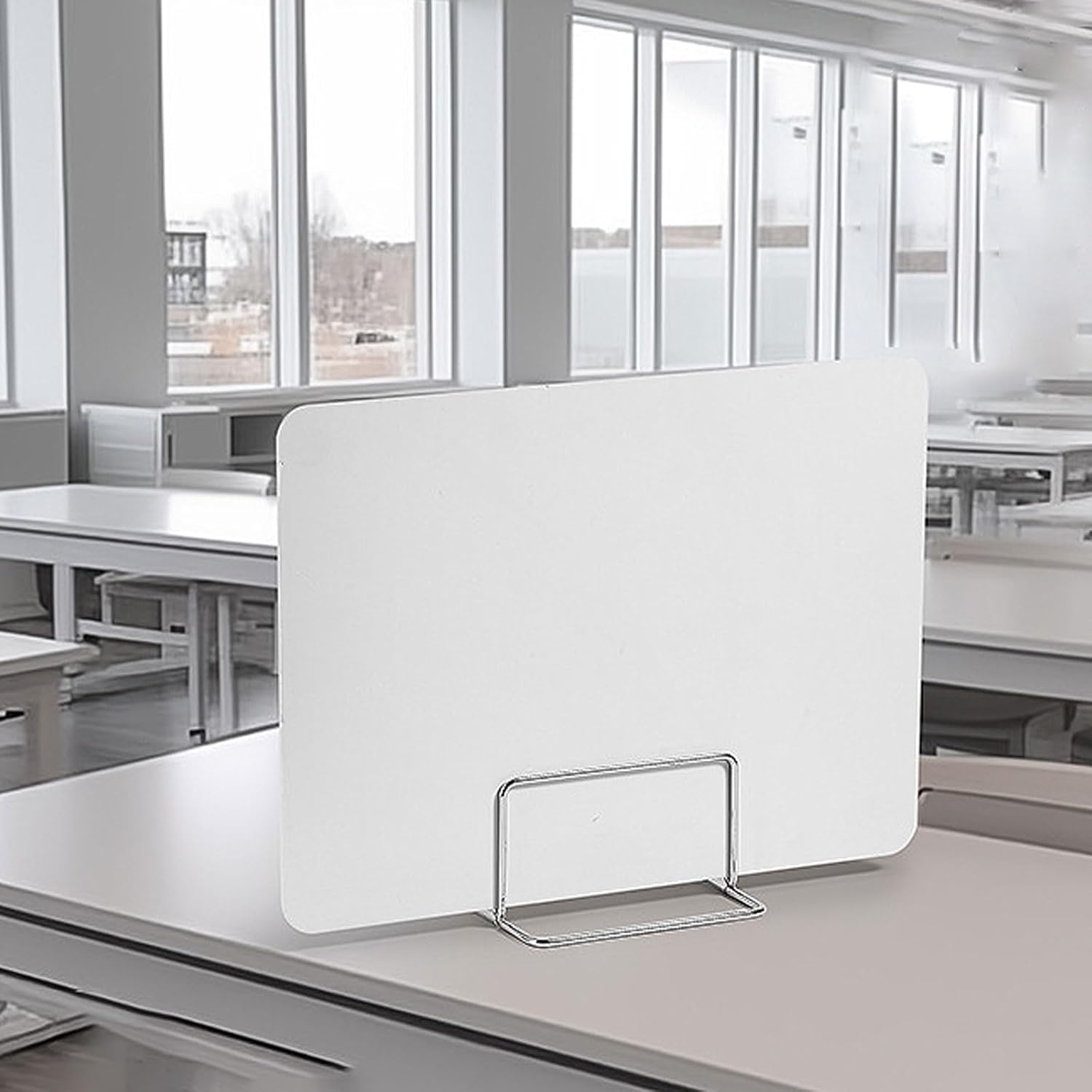 HJYCLFAZU Office Desk Dividers Freestanding Acoustic Partition Privacy Sneeze Screen Noise Reduction Panel White 50x30cm Ideal for Workspaces to Minimize Distractions