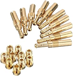 Kangnice Kits principais de carburador, 20 peças, 10 carburadores principais com 10 acessórios lentos, duráveis para carburador PWK PE CVK PWK, 20 peças de carburador principal, 10 carburador principal com 10 lento