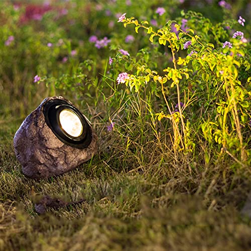 iKenta Solar Garden Fake Rock Lights