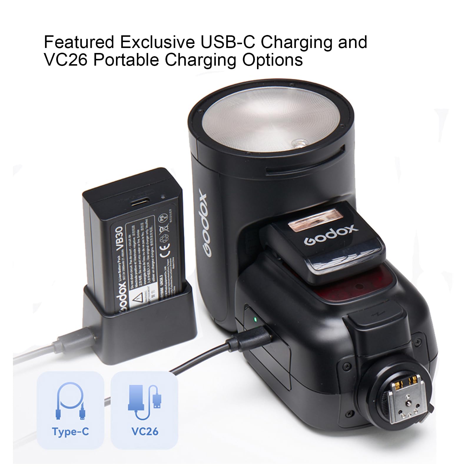 【9/3〜9/8発送不可】Godox AD100Pro +純正バッテリー予備1個 Amazon.com: GODOX VB30 Lithium Battery Pack V1Pro V1 V100