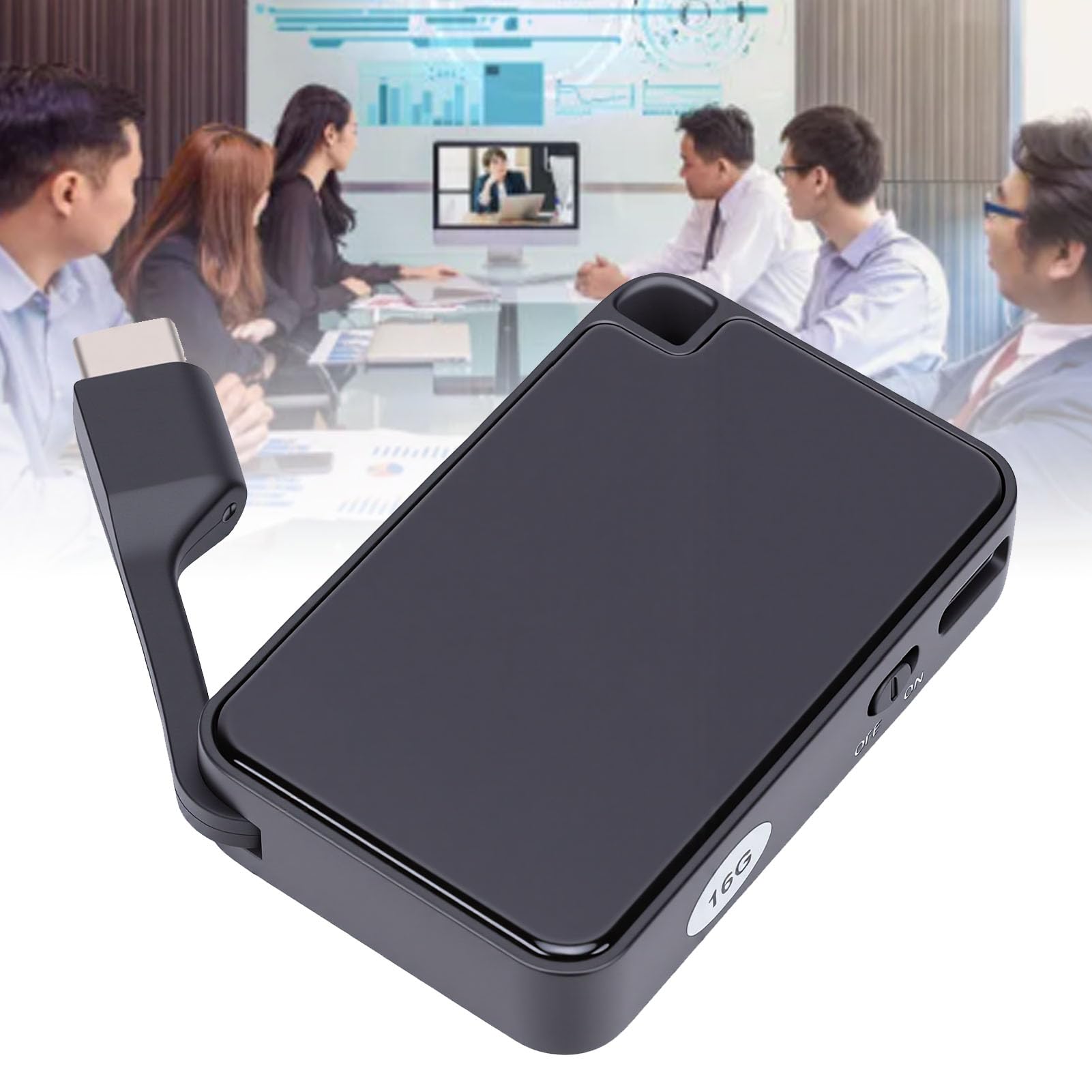 Luocute Grabadora de Voz Digital con Cancelación de Ruido, Memoria de 16 GB for Conferencias
