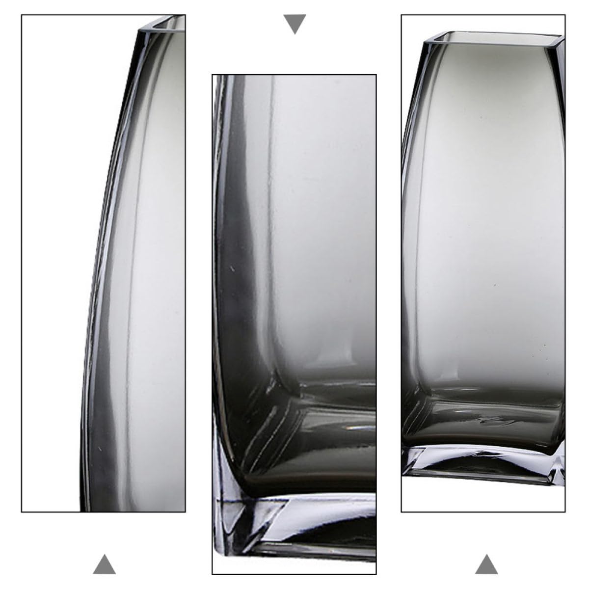SHINEOFI Moderne Nordische Glasvase Transparent Tisch Glasblumenbehälter aus Glas Dekorative Aufbewahrungs und Hydroponikvase für Wohnzimmer und Wohndeko