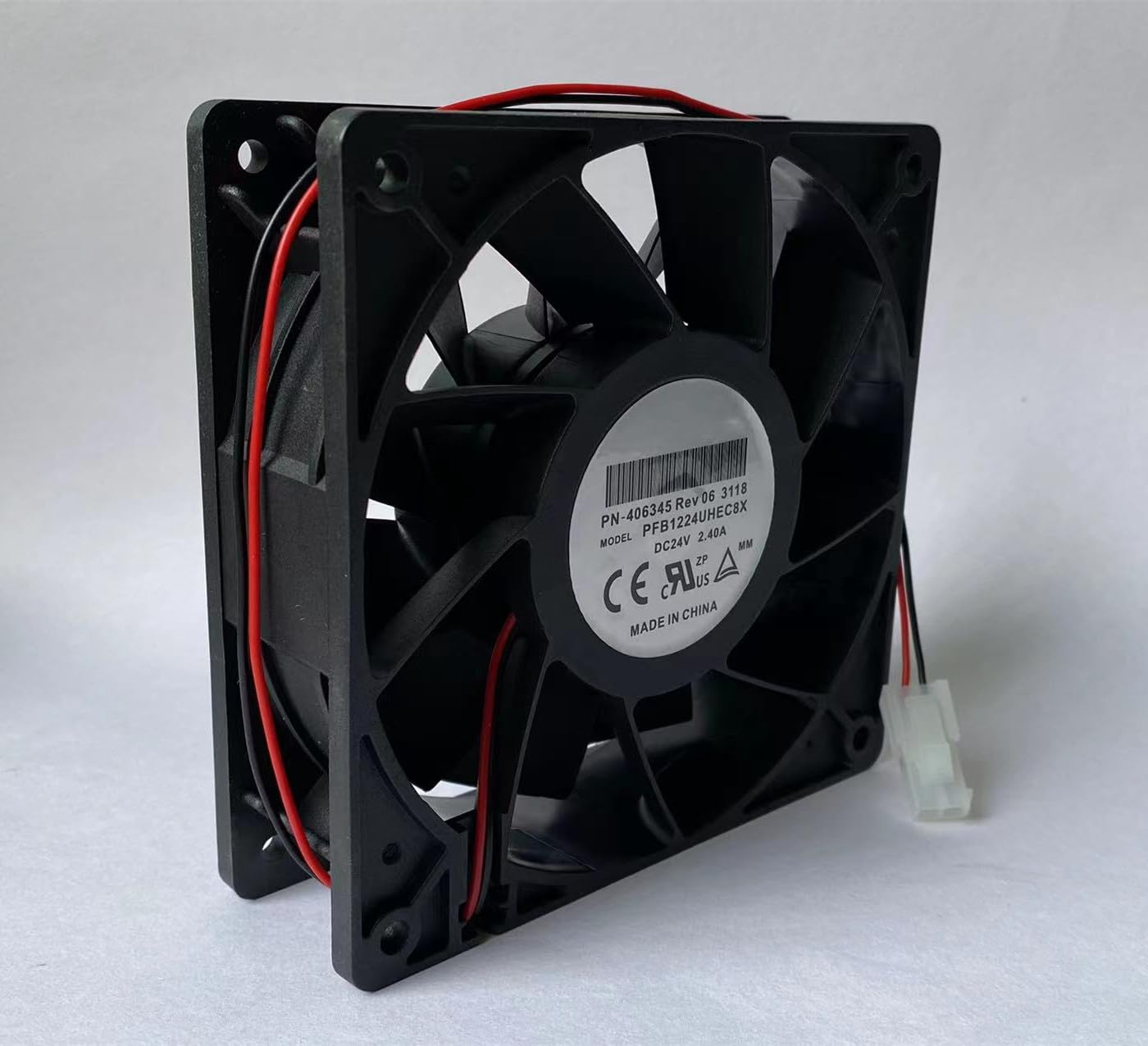 PFB1224UHEC8X PN-406345 Rev06 3118 DC24V 2.40A 12CM Inverter Cooling Fan