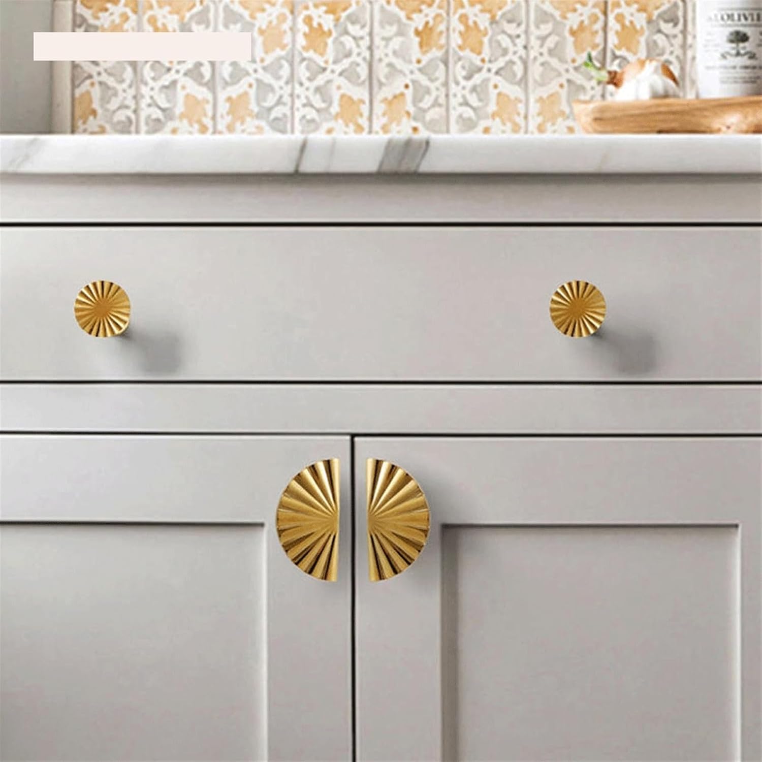 Canibet Handles Pulls Door Knobs and Pulls Handle for Furniture Kitchen Cupboard Closet Drawer Home 1Pcs (Color : Bright Gold Single)