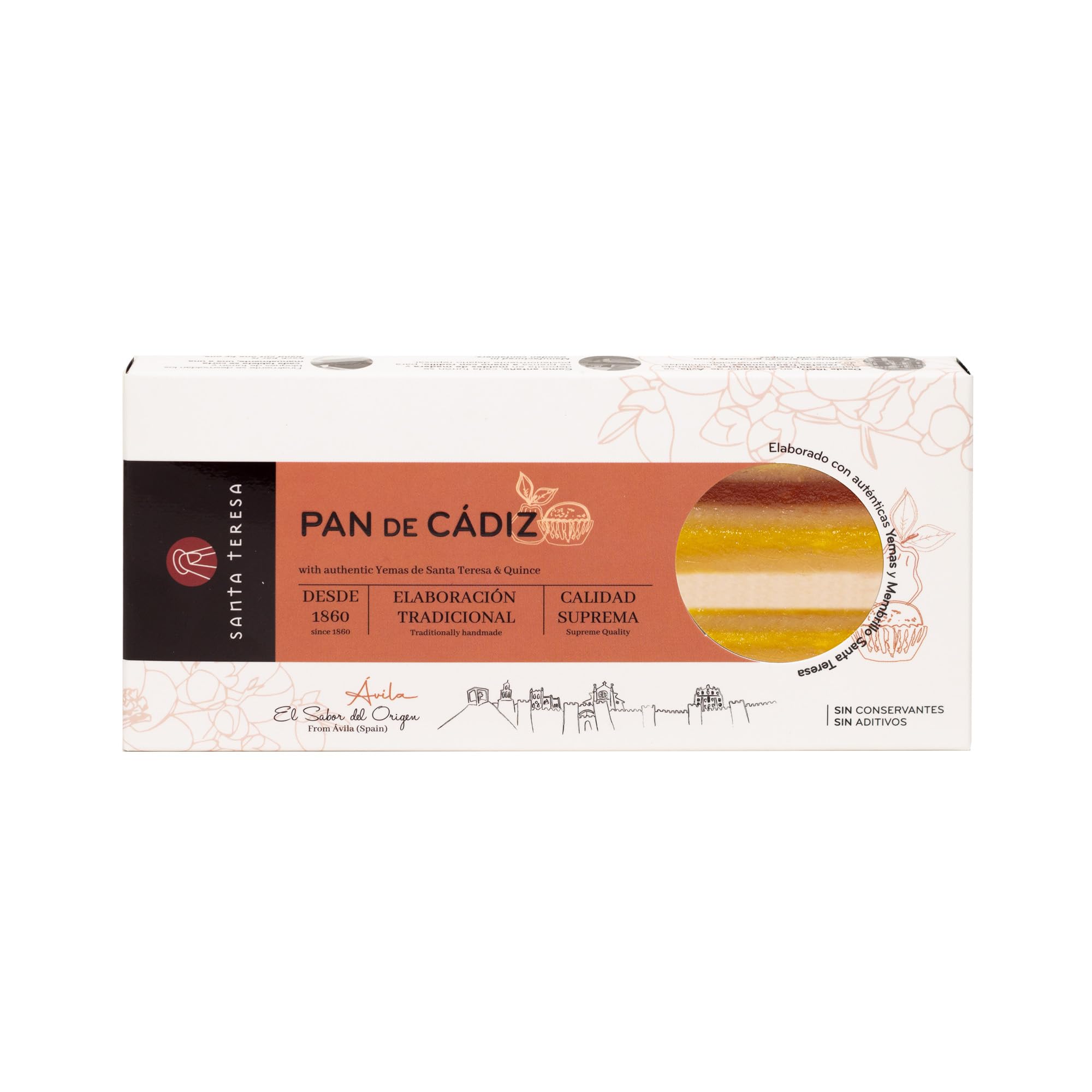 Santa Teresa - Pan de Cádiz - Elaborado con auténticas Yemas de Santa Teresa y nuestro Membrillo