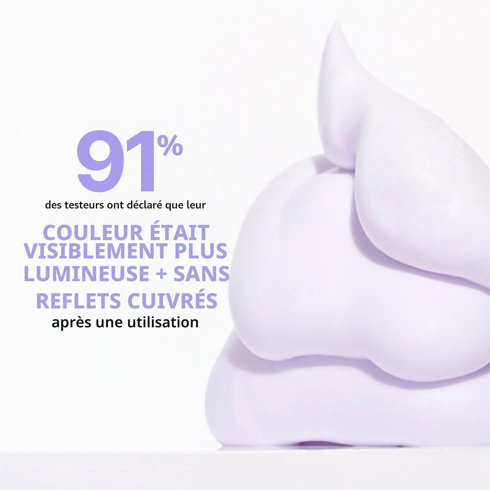 COLOR WOW Contrôle de la couleur + mousse tonifiante pour cheveux blonds – Élimine l'orange et le laiton ; pas de taches ; sans alcool ; mousse tonifiante teintée violette éclaircit les cheveux en une