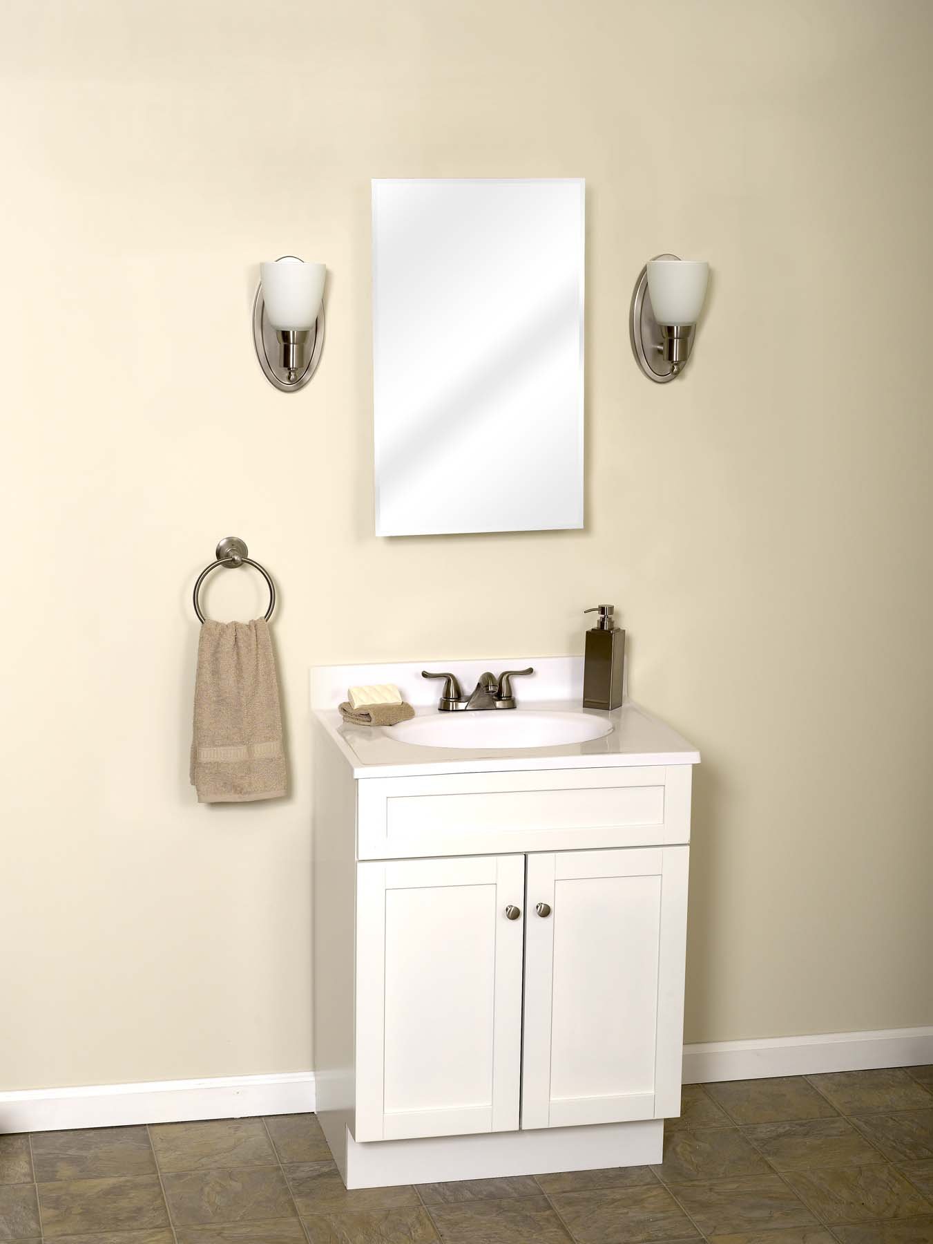 ZPC Zenith Products Corporation M115 Beveled Swing Door Medicine Cabinet