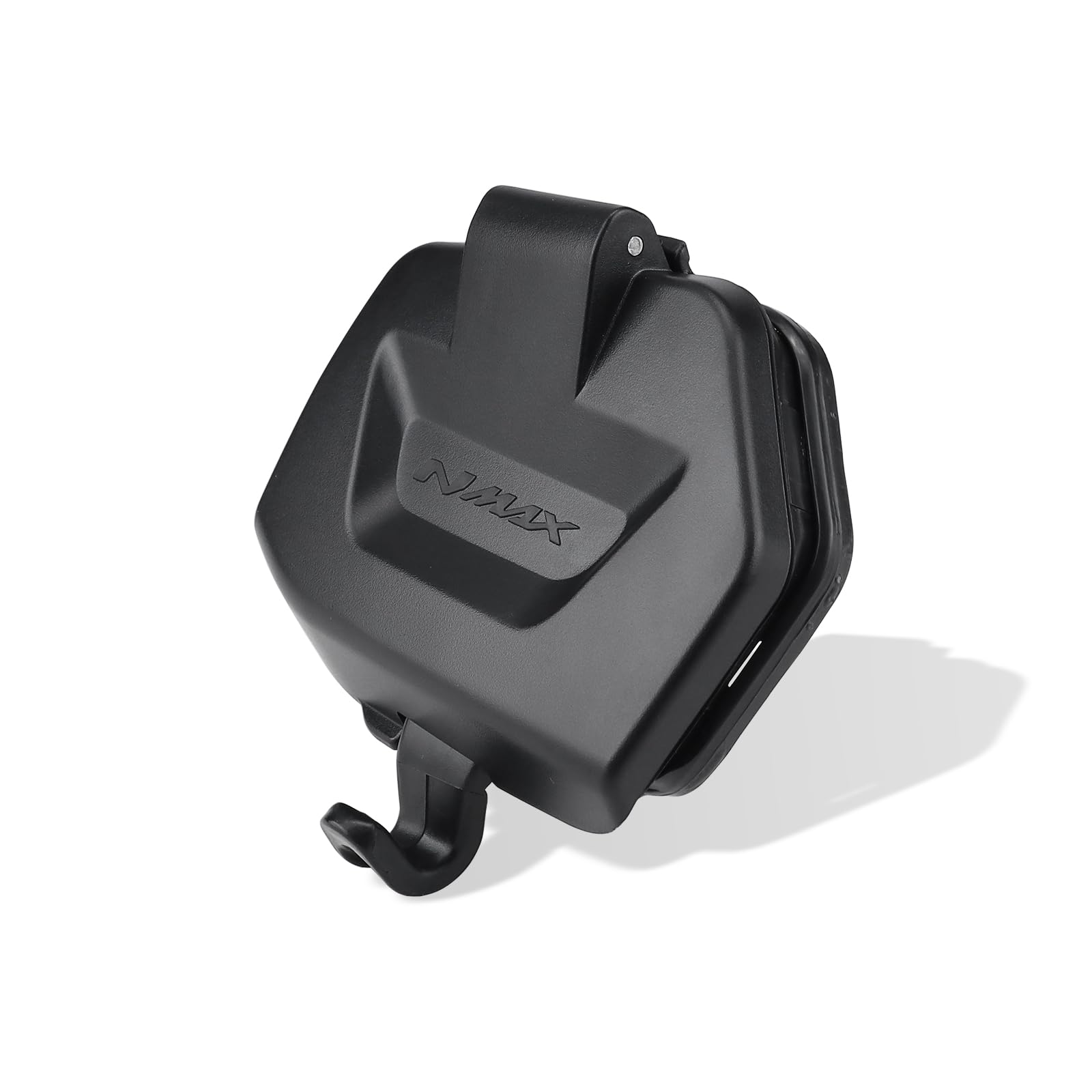 YDADV Per NMAX155 V3 2025 Scatola degli attrezzi Copertura di archiviazione NMAX 125 155 Tech Max Accessori Copertura impermeabile laterale NMAX 155 Coperchi antipolvere (Nero)