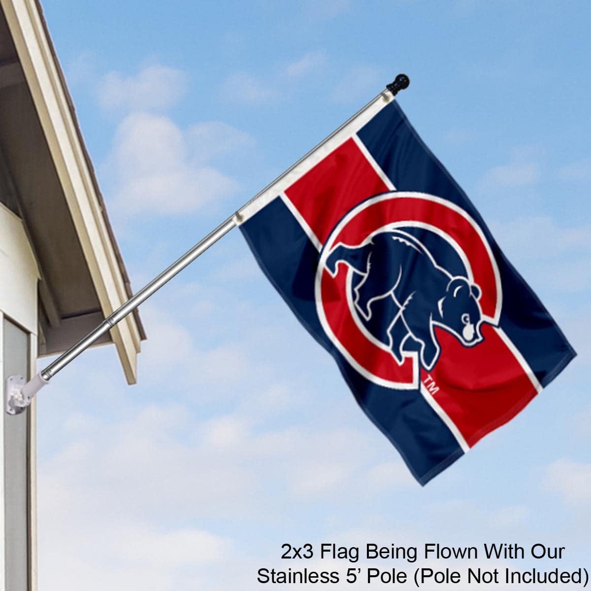 Chicago Baseball 2x3 Foot Small Flag - Image 3