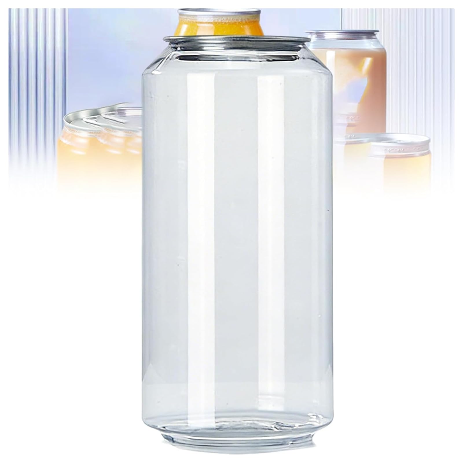 KUSOLE 200 Clear Beverage Cans, Portable Canned Drink Bottles 330ml