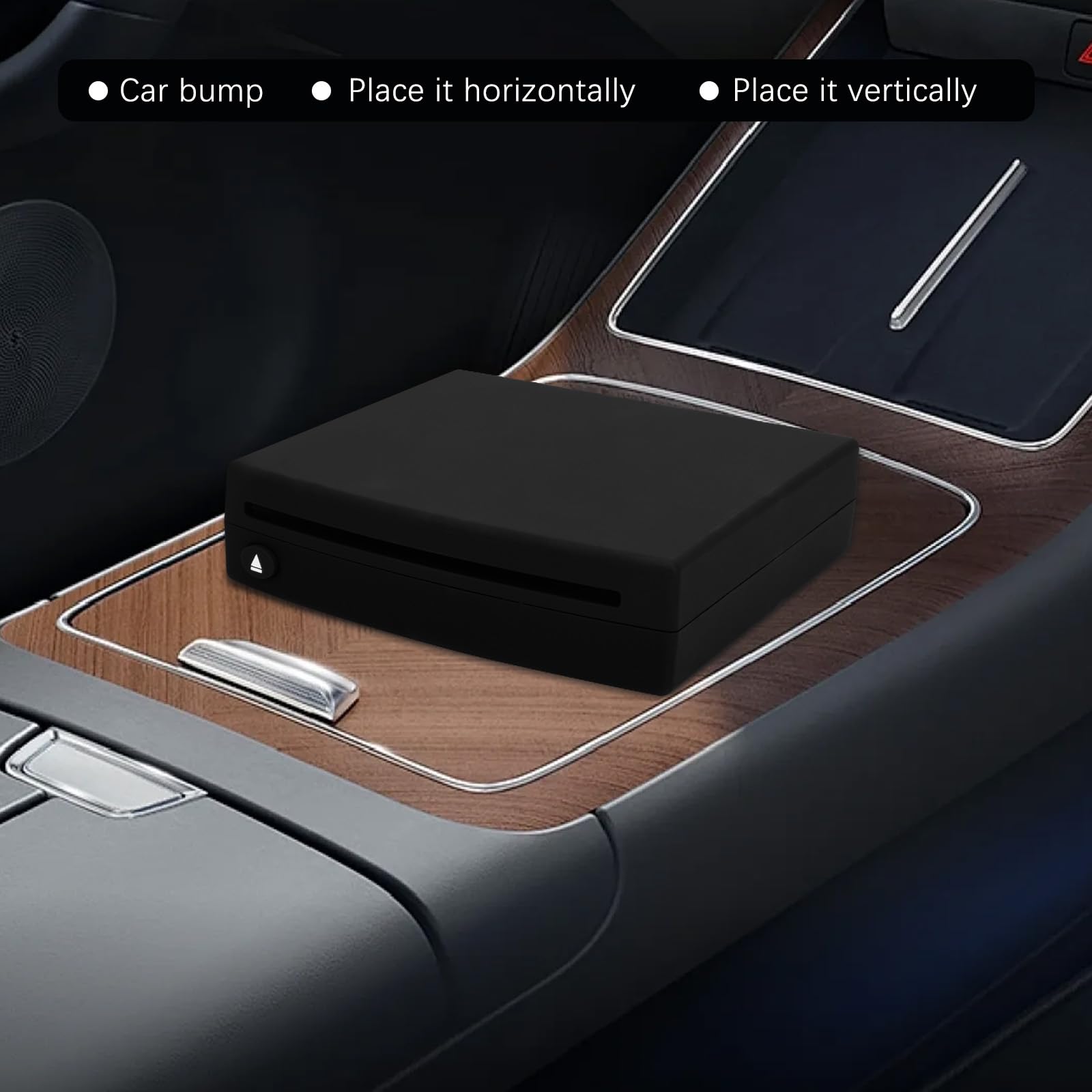 Interfaccia USB 2.0 Autoradio CD/Dvd Dish Box Player Stereo Esterno per Auto con Telecomando,per Interfaccia Stereo Connessione USB Lettore di Navigazione GPS,Auto/Computer Portatile,Plug and Play (A)