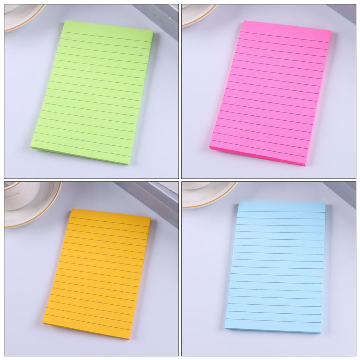 VILLCASE 3 Ensembles Notes Autocollantes Horizontales Marqueurs Effaçables À Sec Des Cahiers Notes Autocollantes Pour Rappels Blocs-notes Autocollants Blocs-notes De Couleur 8 Pièces * 3